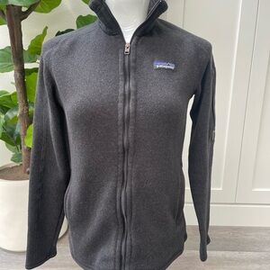 Patagonia Charcoal Gray Full-Zip Fleece